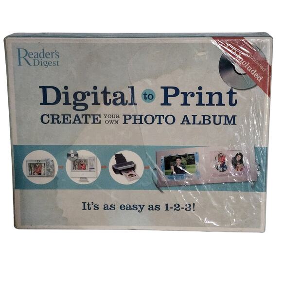Digital To Print Create Your Own Photo Album Reader's Digest PC/MAC Compatible - Picture 1 of 3